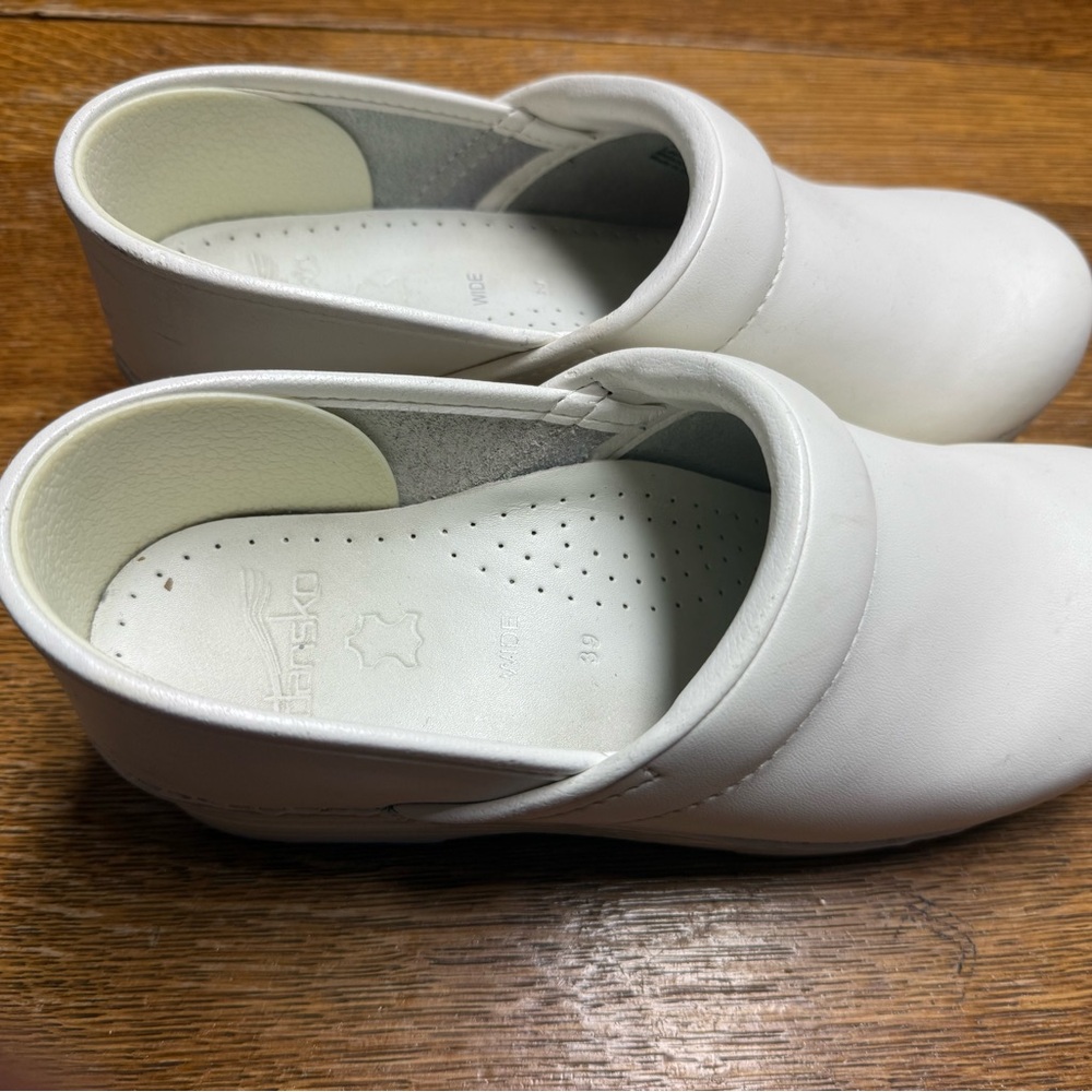Dansko professional white clogs